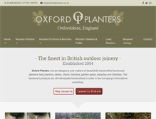 Tablet Screenshot of oxfordplanters.co.uk